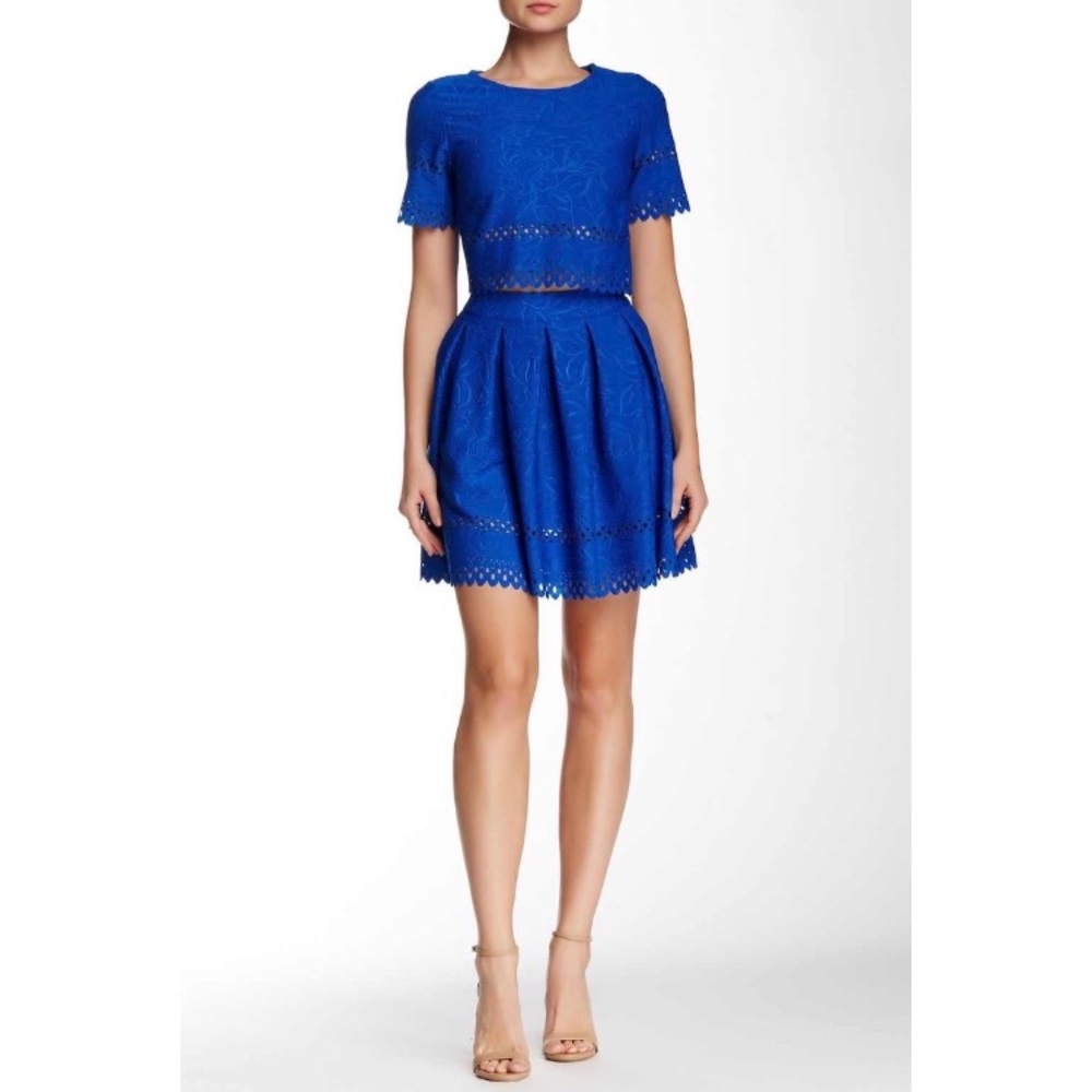 Blue Scallop Skirt